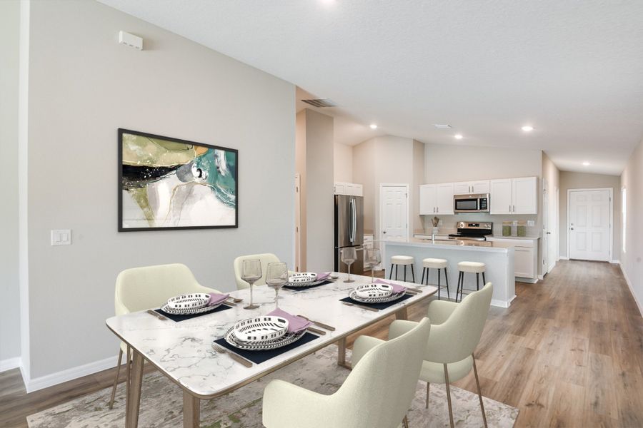 Furnished interior view inside a new home in Scenic Terrace, Haines City (Image 3).