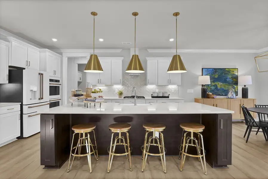 Representative furnished interior of a home built from the Webster II - Vanguard Collection by Mungo Homes in Scotts Hill Village, Wilmington (Image 4).