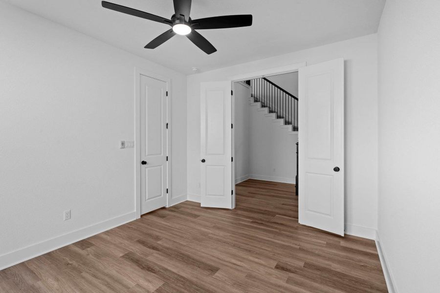 French doors in Study