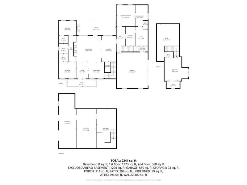 2D floor plan layout of this home in , Demorest, GA (Image 6).