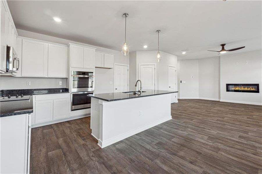 Furnished interior view inside a new home in Conner Springs, Social Circle (Image 4).