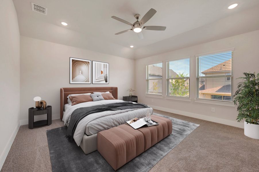 Furnished interior view inside a new home in Union Park, Little Elm (Image 7).