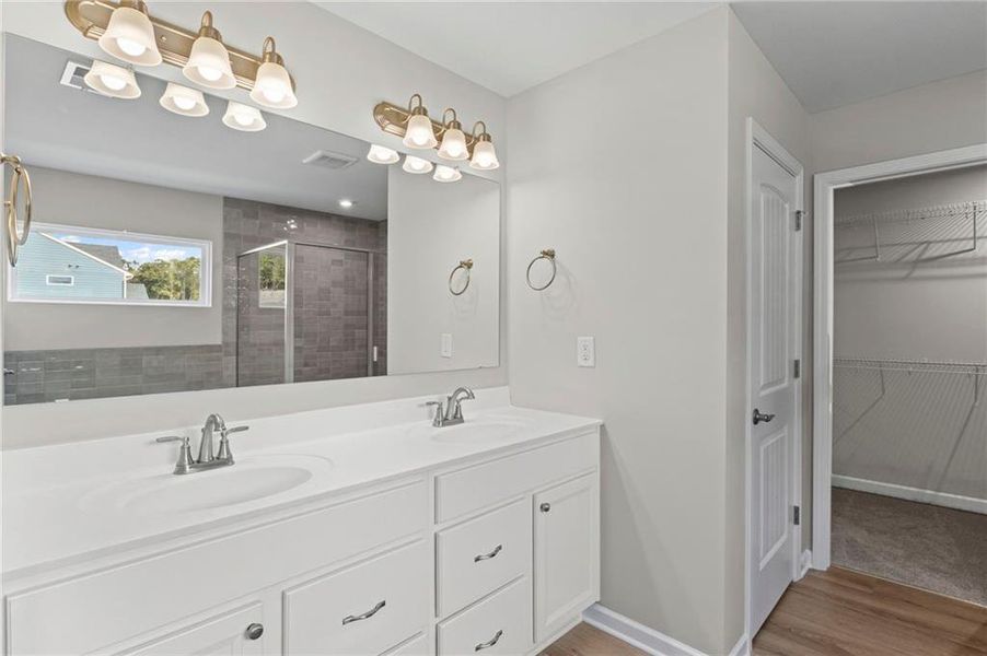 Furnished interior view inside a new home in Pickens Bluff, Hiram (Image 6). Furnished interior view inside a new home in Pickens Bluff, Hiram (Image 6).
