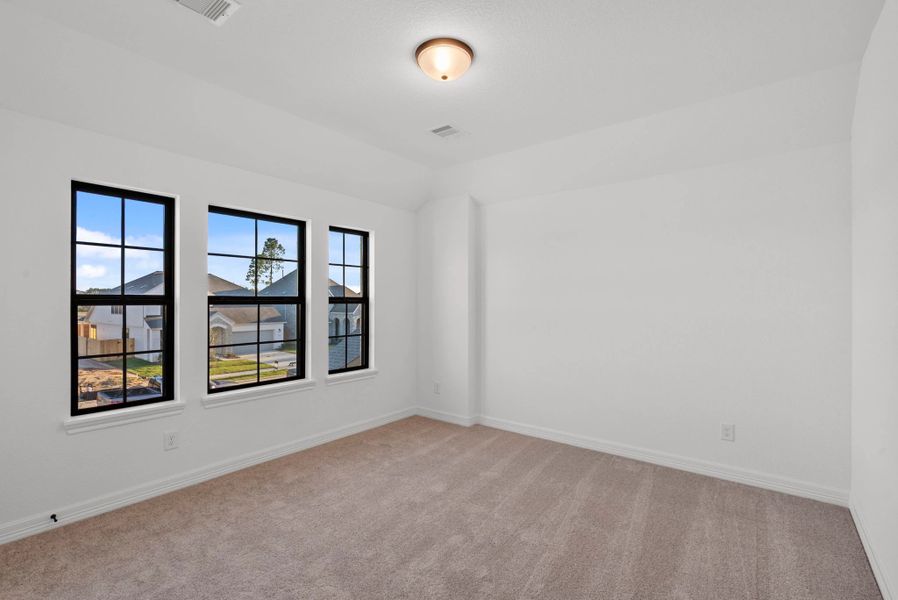 Secondary bedroom. Sample product photo. Actual exterior and interior selections may vary by homesite. Photo may be virtually staged. Secondary bedroom. Sample product photo. Actual exterior and interior selections may vary by homesite. Photo may be virtually staged.