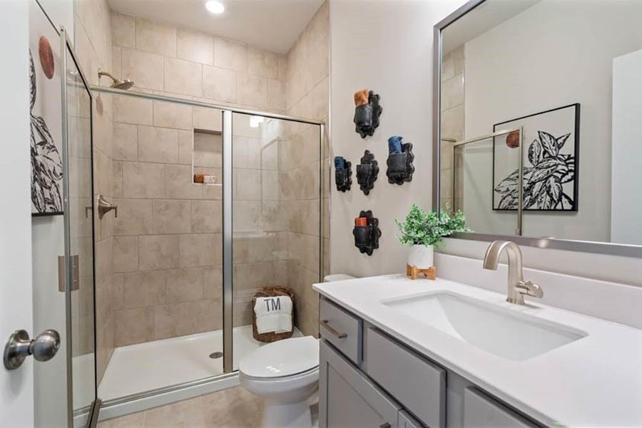 Furnished interior view inside a new home in Bailey Fence, Dacula (Image 43).