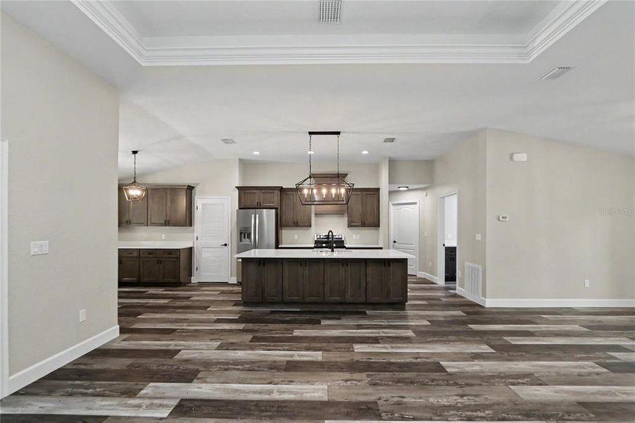 Furnished interior view inside a new home in , Dunnellon (Image 17).