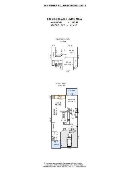 2D floor plan layout of this home in , Brevard, NC (Image 5).