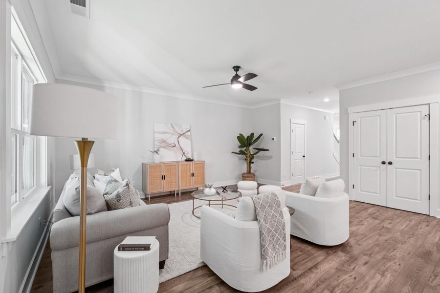 Furnished interior view inside a new home in , James Island (Image 17). Furnished interior view inside a new home in , James Island (Image 17).