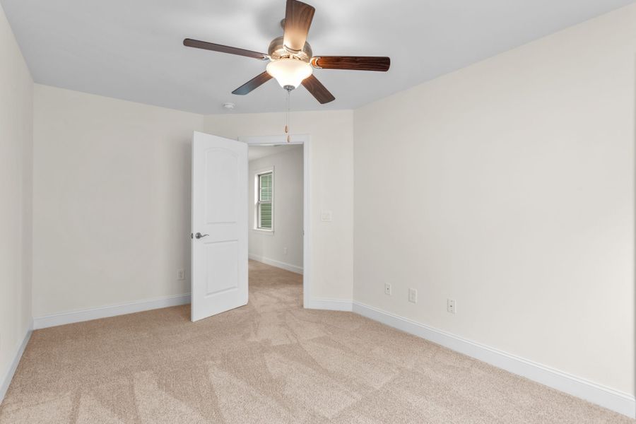 Representative unfurnished interior of a home built from the Fairfield Lux by Keystone Homes NC in Weybridge, Burlington (Image 43).