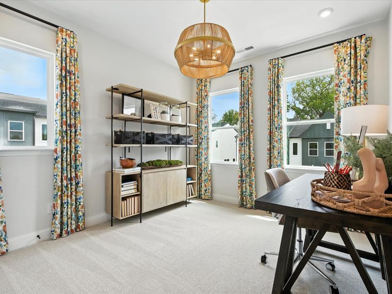 Representative furnished interior of a home built from the Beau by Tri Pointe Homes in Archer Row, Charlotte (Image 30).