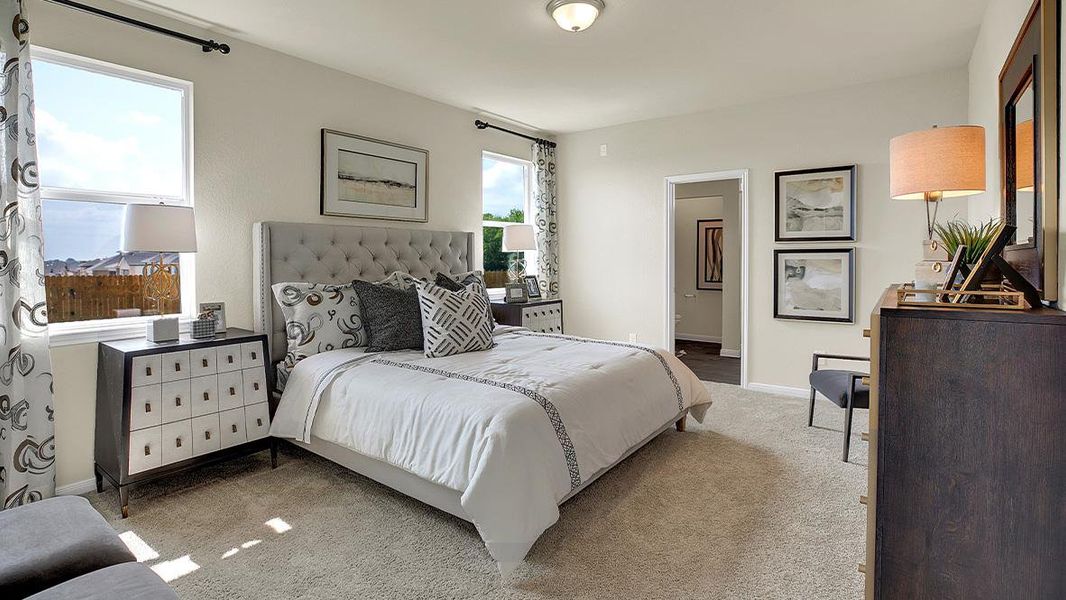 Furnished interior view inside a new home in Southgrove, Kyle (Image 11).