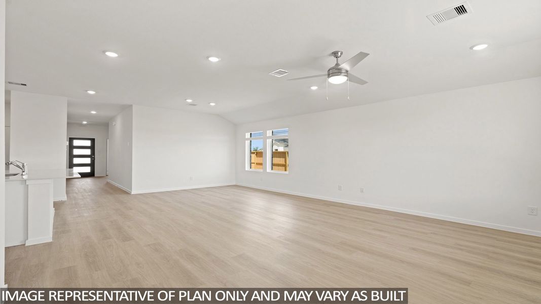 Representative unfurnished interior of a home built from the Camden by D.R. Horton in Sunterra Lakes, Brookshire (Image 12).