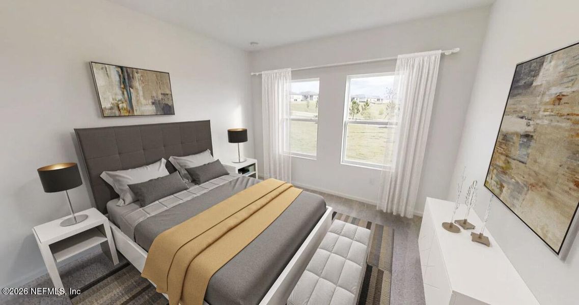 Furnished interior view inside a new home in , Jacksonville (Image 6).