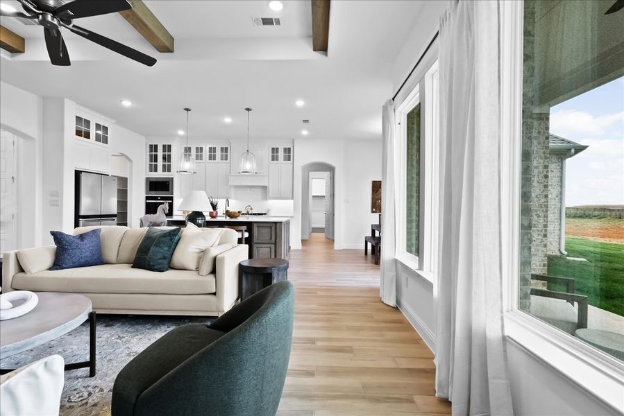Representative furnished interior of a home built from the The Wellington II by Doug Parr Custom Homes in Monarch Manor, Poolville (Image 10).