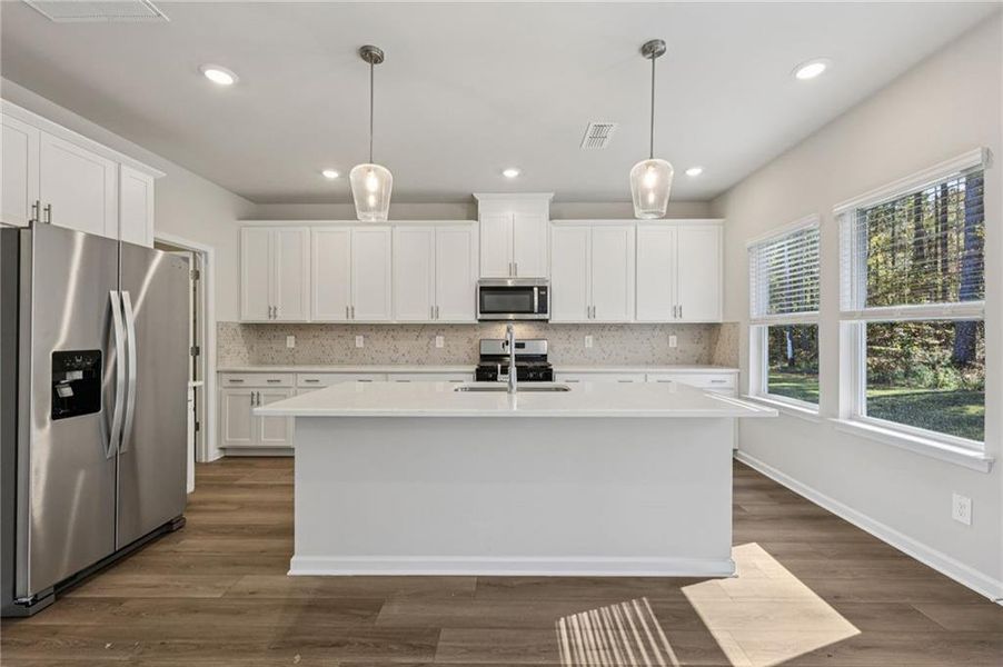 Furnished interior view inside a new home in The Oaks at Dawson, Dawsonville (Image 4).