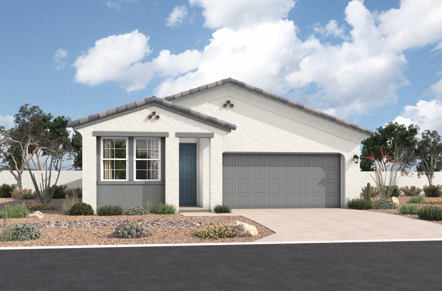Representative exterior photo of a completed home built from the Ellenton by Beazer Homes in Highpointe at Northpointe, Peoria, AZ (Image 14).