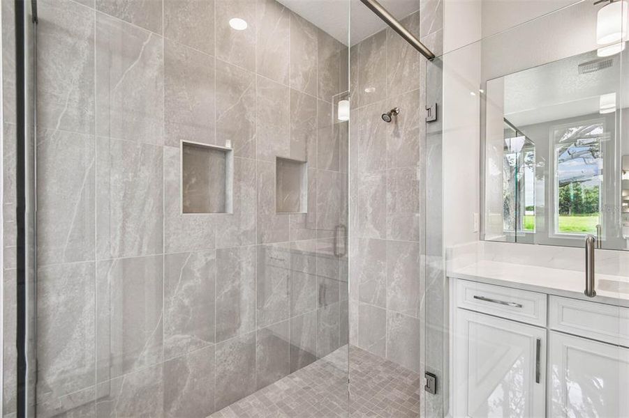 Furnished interior view inside a new home in Solace at Corner Lake, Orlando (Image 10).