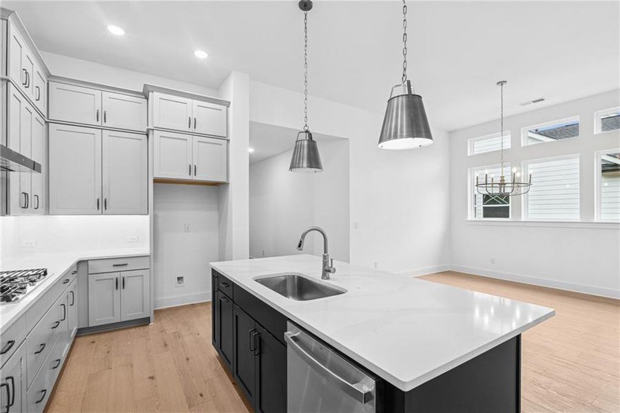 Furnished interior view inside a new home in Maple Grove at Towne Lake, Woodstock (Image 5).