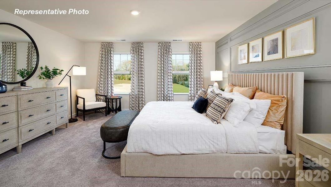 Furnished interior view inside a new home in Secrest Commons, Monroe (Image 4).