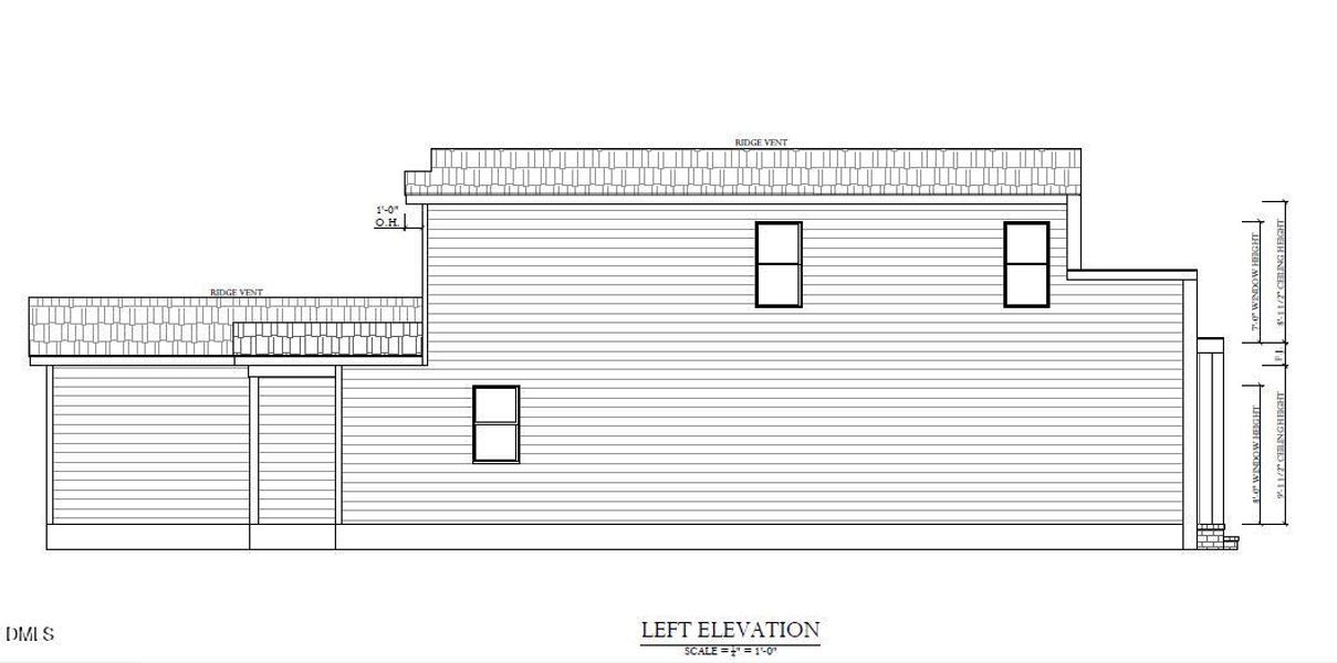 Onyx D - Left Elevation
