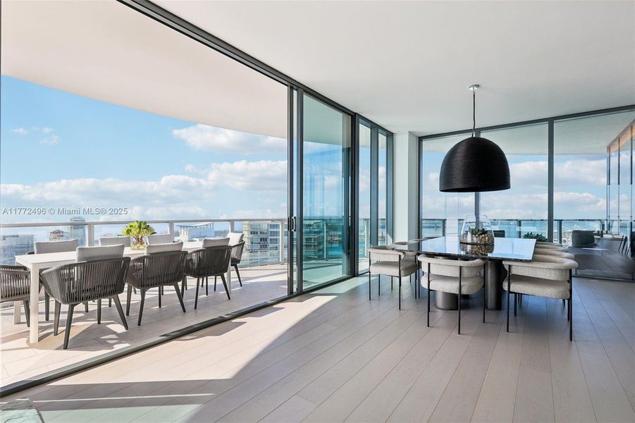 Furnished interior view inside a new home in , Miami Beach (Image 41).