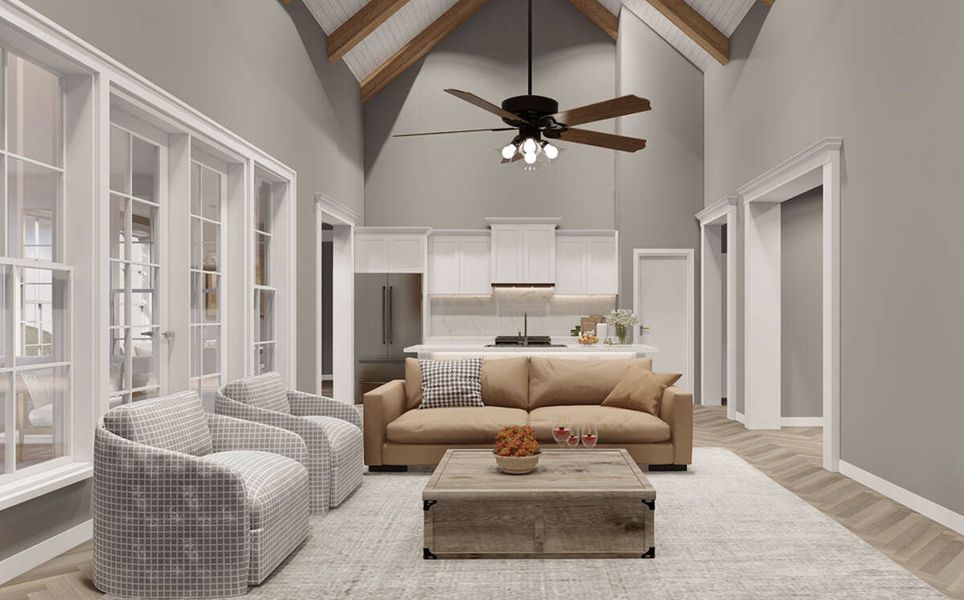 Representative furnished interior of a home built from the Sable by Zeal Home Builders in Oak Water Ranch, Granbury (Image 6).