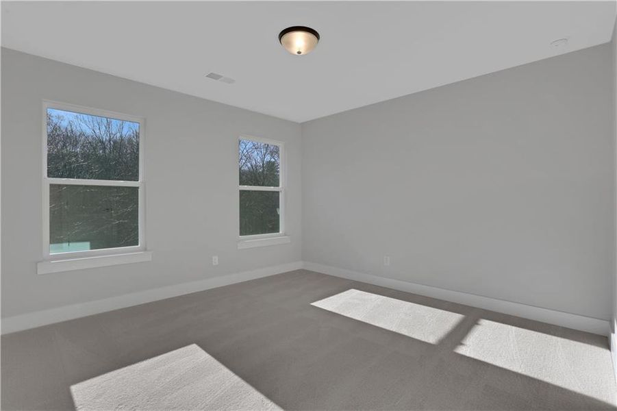 Spacious, unfurnished interior of a new home in Villas at Dawsonville, Dawsonville (Image 22). Spacious, unfurnished interior of a new home in Villas at Dawsonville, Dawsonville (Image 22).