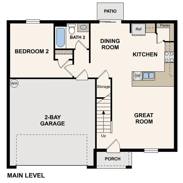 2D floor plan layout of this home in Sumter Villas, Sumterville, FL (Image 2). 2D floor plan layout of this home in Sumter Villas, Sumterville, FL (Image 2).