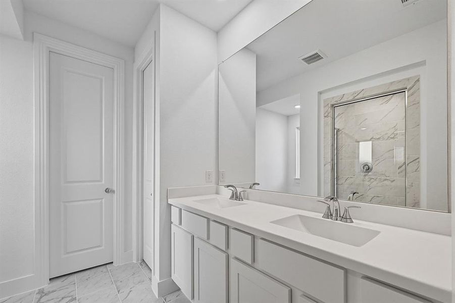 Furnished interior view inside a new home in Waterscape: 50ft. lots, Royse City (Image 8).