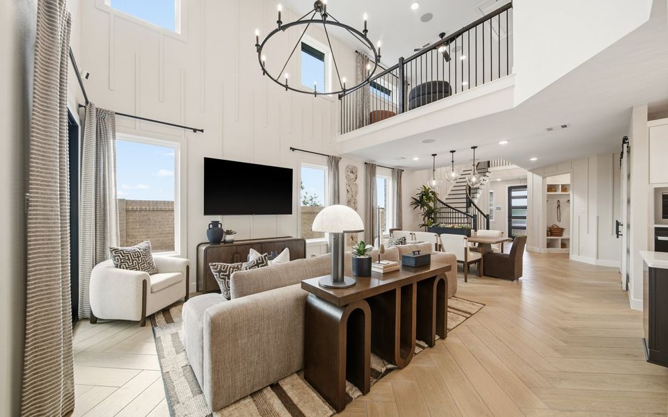 Representative furnished interior of a home built from the Haverford by Brookfield Residential in Elyson, Katy (Image 6).