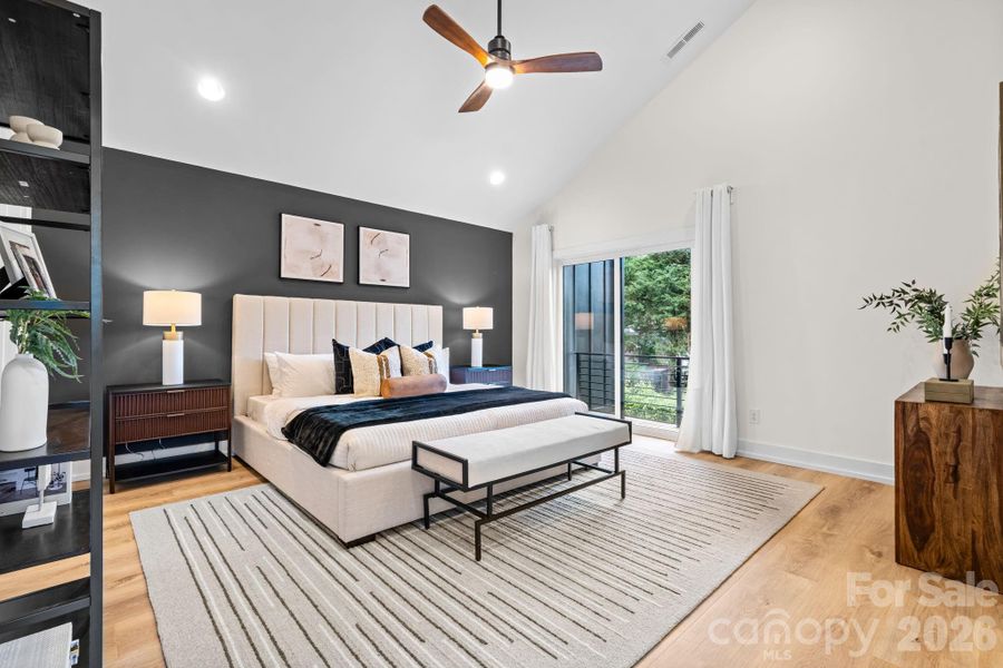 Furnished interior view inside a new home in , Charlotte (Image 15).