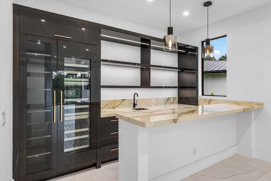Furnished interior view inside a new home in , Delray Beach (Image 50).