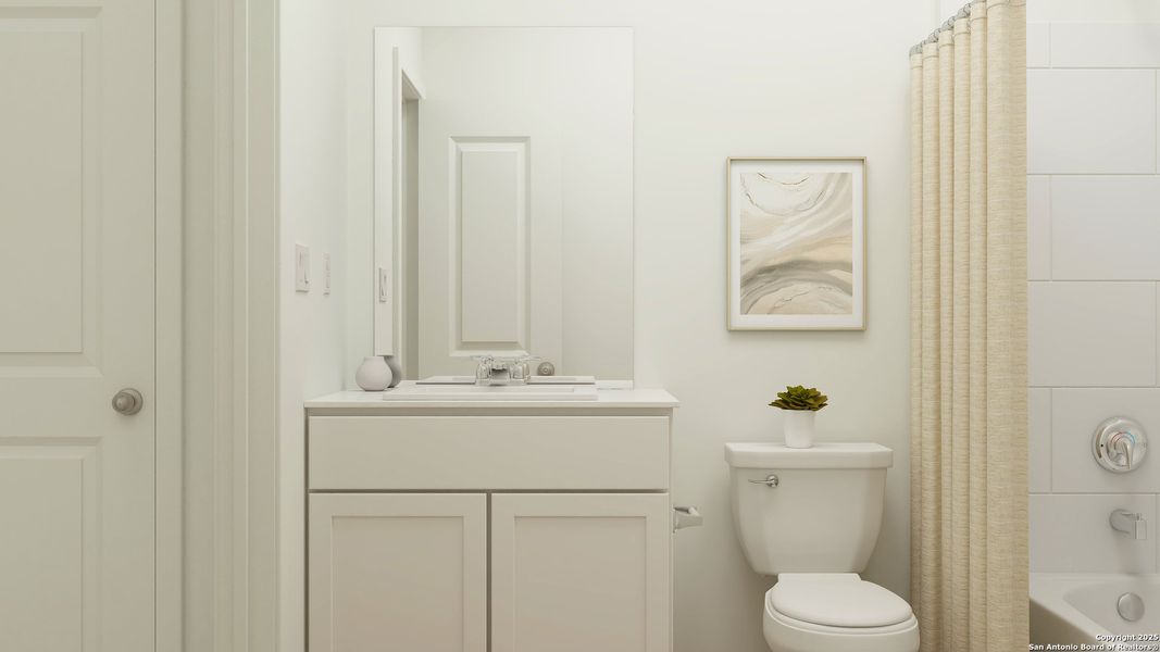 Furnished interior view inside a new home in Voss Farms, New Braunfels (Image 14).