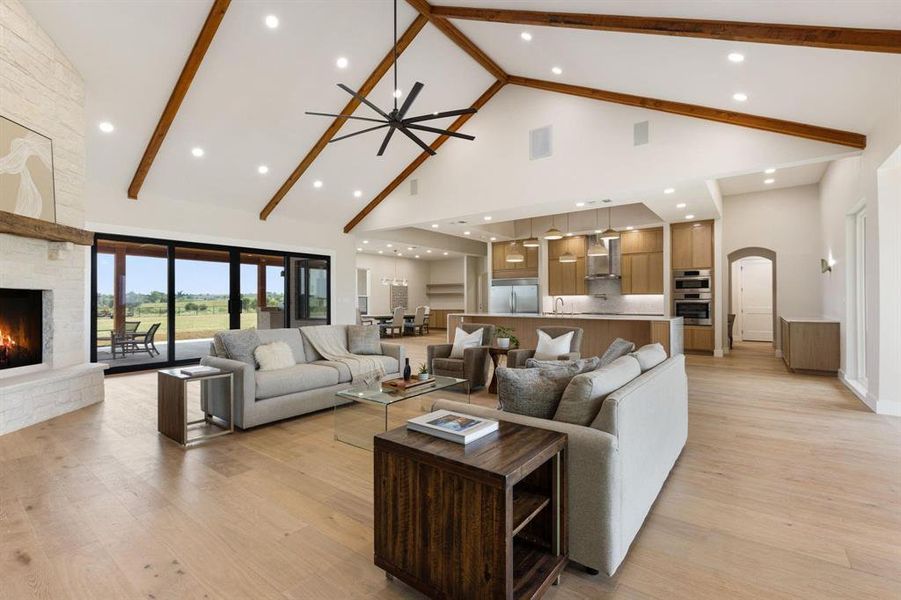 Furnished interior view inside a new home in , Godley (Image 11). Furnished interior view inside a new home in , Godley (Image 11).