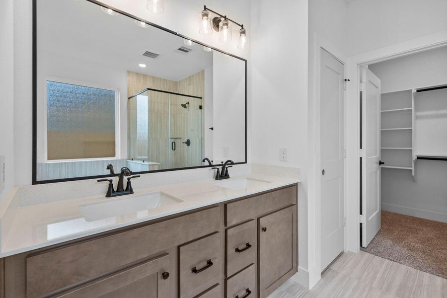 Furnished interior view inside a new home in Wood Leaf Reserve, Tomball (Image 13).