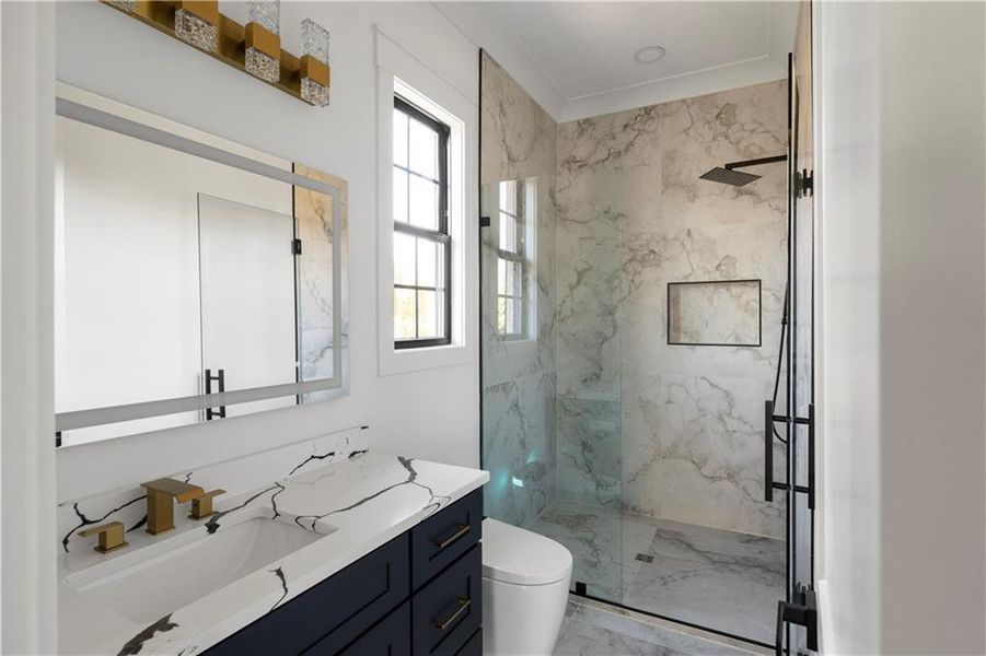 Furnished interior view inside a new home in , Suwanee (Image 50).