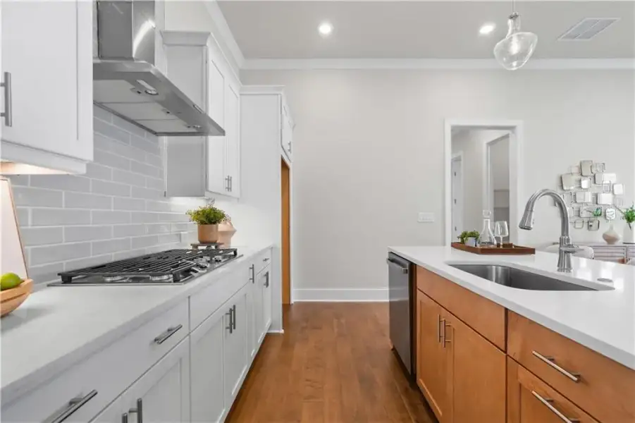 Furnished interior view inside a new home in The Villas at Aberdeen, Hoschton (Image 13).