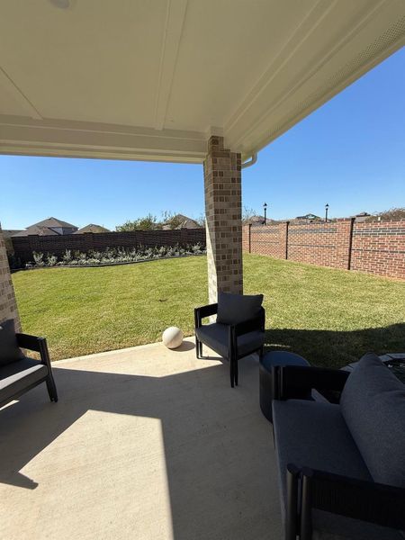 Exterior details and patio area of a home in Cypress Green, Hockley (Image 4).