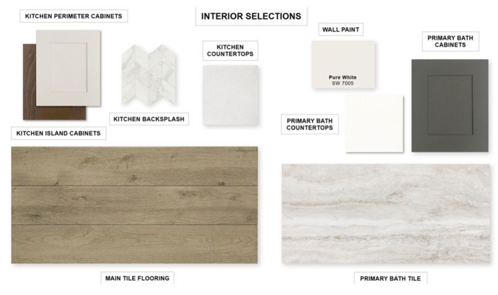Sample of building materials used in homes in The Grand Prairie, Hockley (Image 21).