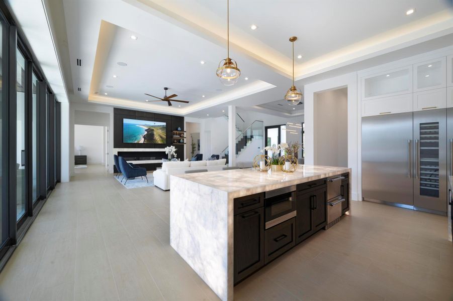 Furnished interior view inside a new home in , North Palm Beach (Image 17).
