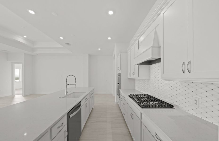 Furnished interior view inside a new home in TerraWalk at Babcock Ranch, Alva (Image 13).