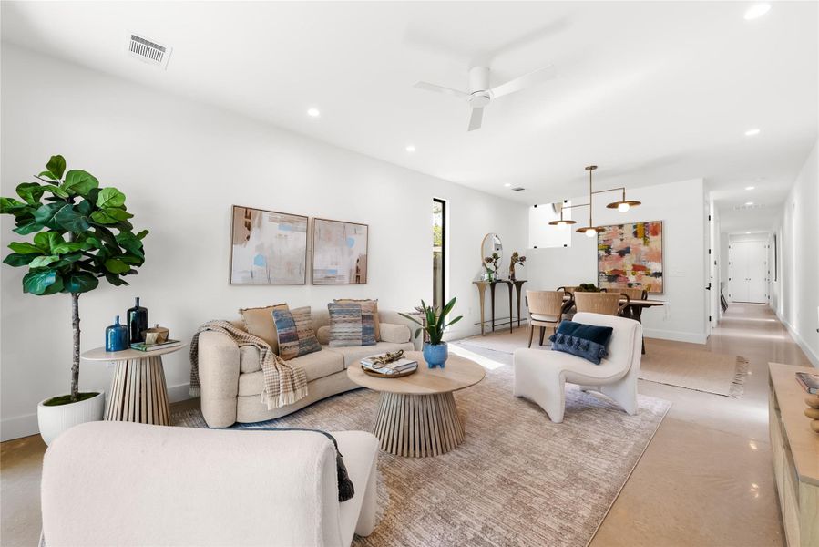 Furnished interior view inside a new home in , Austin (Image 7). Furnished interior view inside a new home in , Austin (Image 7).