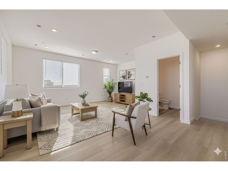 Furnished interior view inside a new home in Parkside West at Baseline, Broomfield (Image 13).