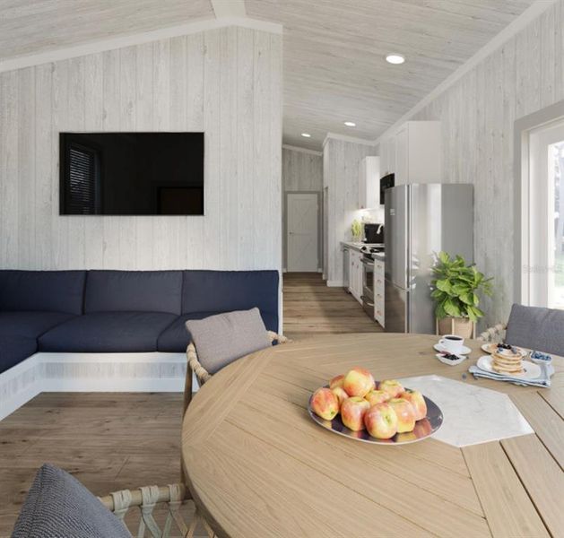 Furnished interior view inside a new home in , Venice (Image 3). Furnished interior view inside a new home in , Venice (Image 3).