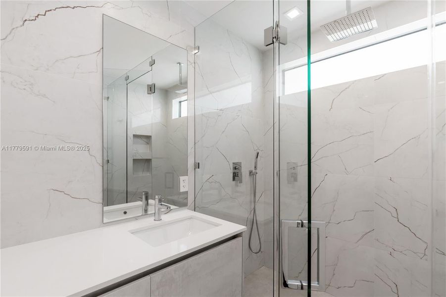 Furnished interior view inside a new home in , Miami (Image 8).