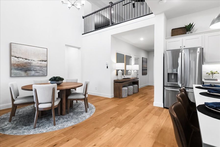 Furnished interior view inside a new home in Keeneland, Aubrey (Image 11).