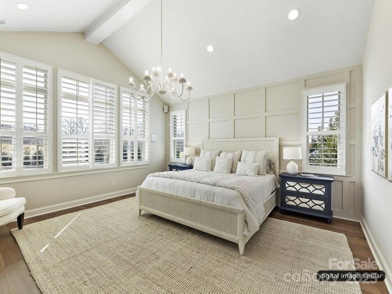 Furnished interior in a model home at McLean - South Shore in Clover (Image 7).