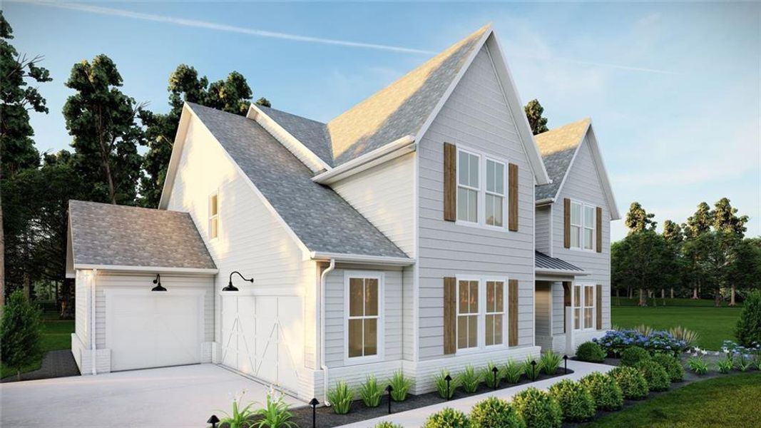 Front exterior of a new home in , Gainesville, GA, highlighting curb appeal (Image 26).