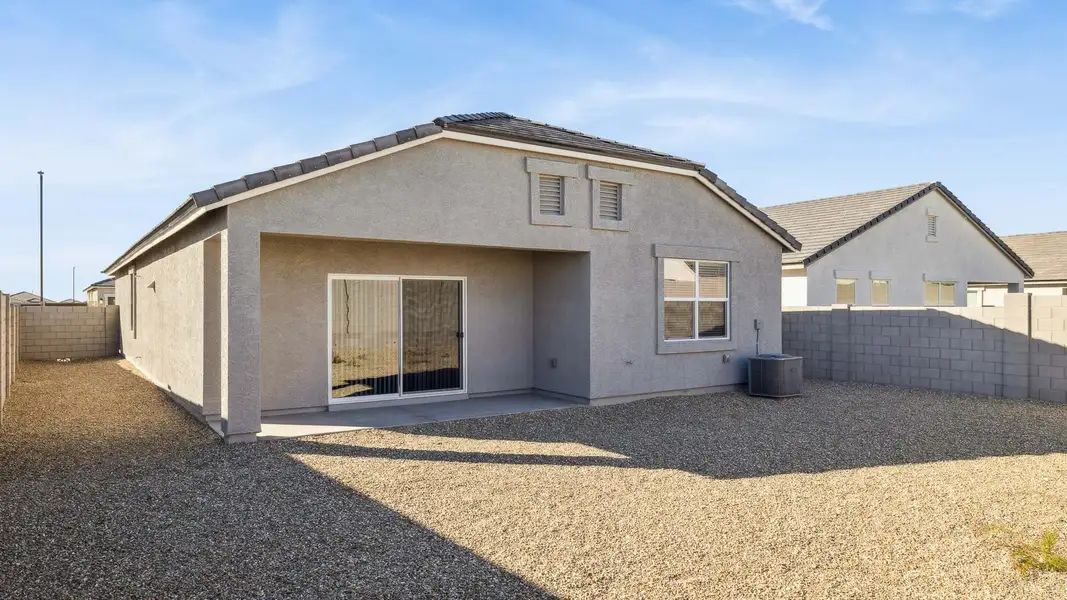 Exterior details and patio area of a home in Desert Moon Estates, Buckeye (Image 2). Exterior details and patio area of a home in Desert Moon Estates, Buckeye (Image 2).