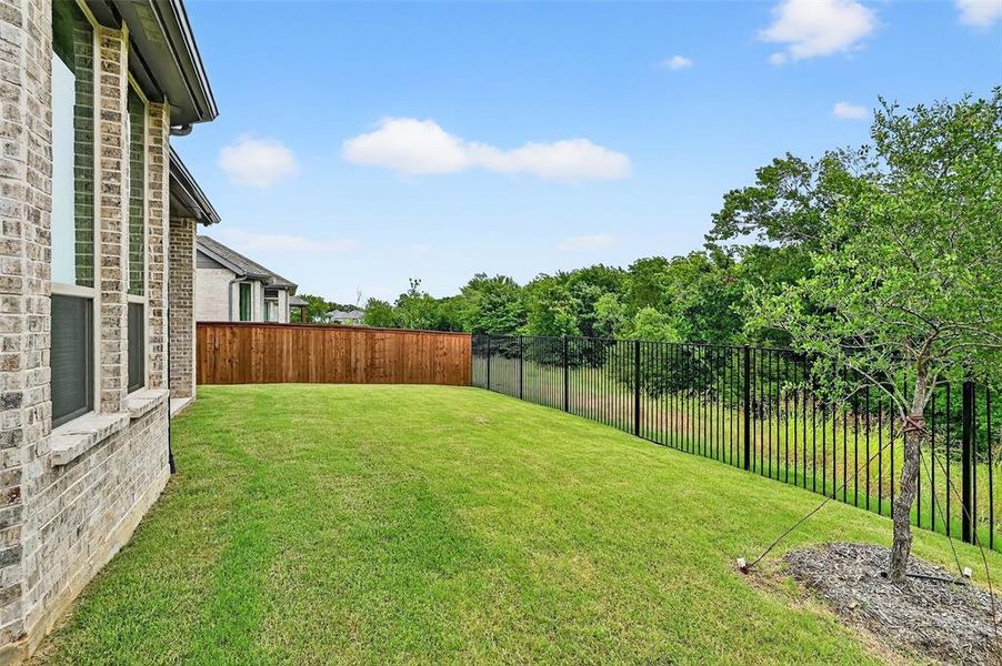 View of fenced backyard View of fenced backyard
